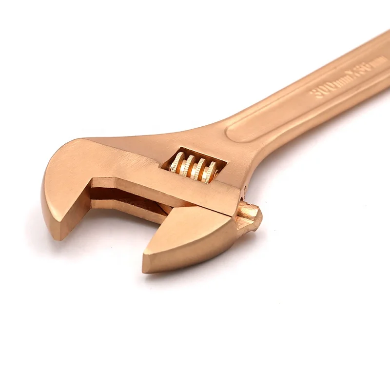 WEDO UKAS BAM & GS FM ISO9001 FM DIN Standard Certificate die-forged Non-sparking Non-magnetic Adjustable Wrench