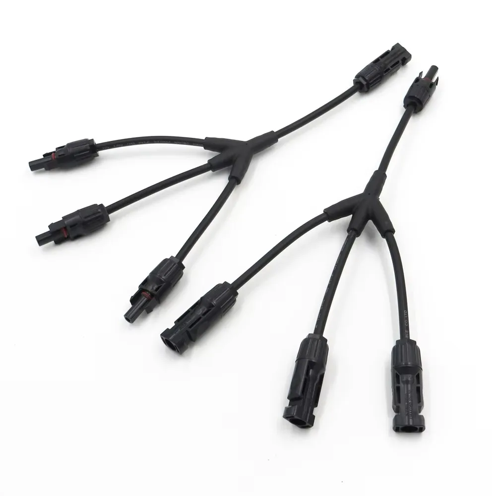 High quality IP68 1 to 3 branch 3Y 4mm2 solar connector 1000V 30A 3-1 Pair AC DC PV Cable Panel Conector for solar system