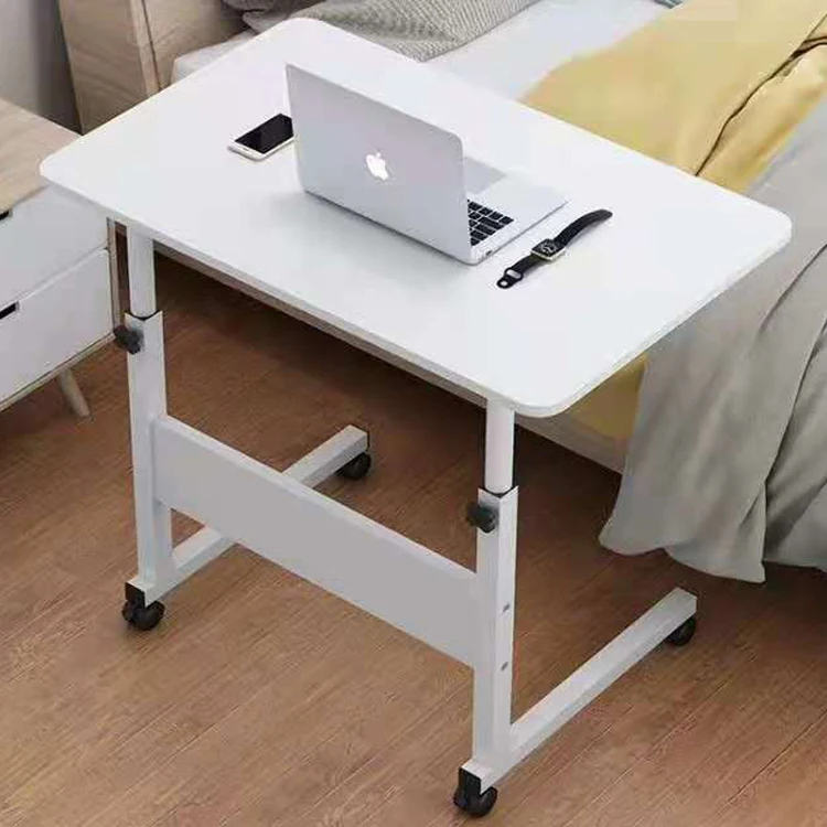 Overbed sit standing height adjustable home computer table desk