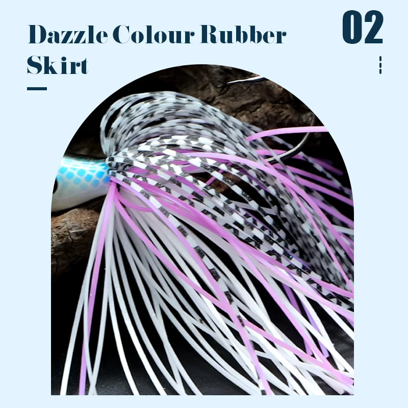 Bass Silicone spinner bait  Skirt Lure chatterbait blade   Rubber Skirt Spinnerbait