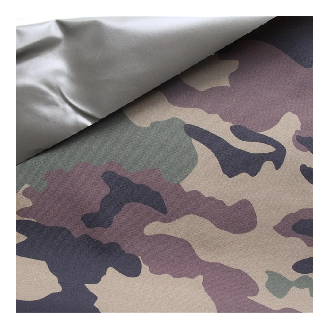 210T nylon taffeta military fabric camouflage fabric with water repellent for raincoat