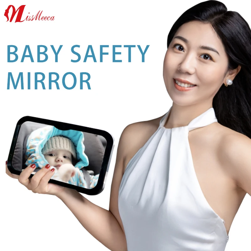 Skeep Espejo Coche Bebe Shatterproof Car Mirrors Large Baby Safety Mirror Car Seat Rear View Baby Safety Car Seat Mirror