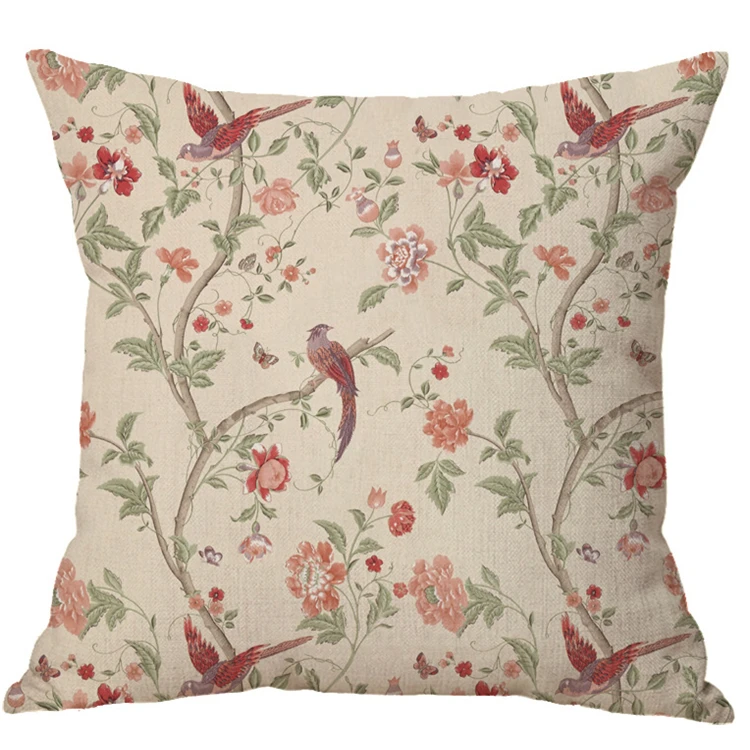 Пользовательский простой дизайн декор фермерского дома наволочка с цветочным принтом фруктов для диванной подушки