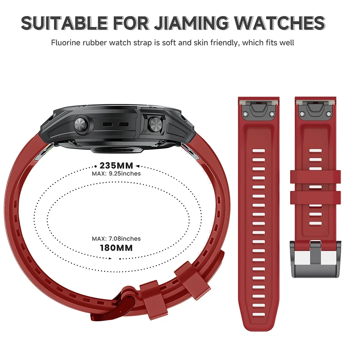 Силиконовый браслет 22 мм 26 ремешок для Garmin Fenix 7 7x5Plus 6XPro Enduro 2 Band Epix Gen предшественник 965 QuickFit