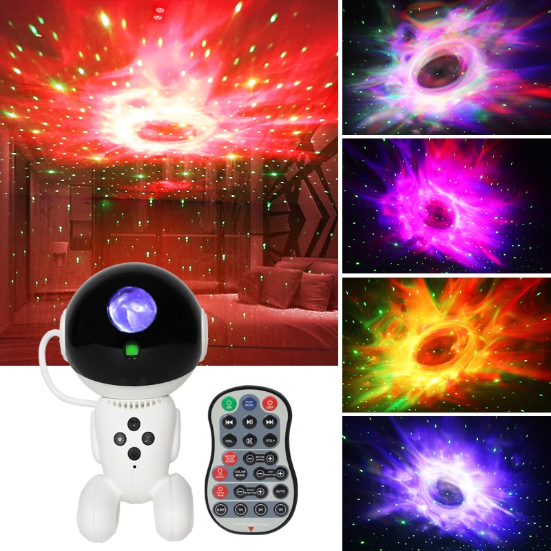 Kids Star Projector Galaxy Night Light Smart App Bluetooth for Xmas Bedroom Ceiling Decor Ambient Gift 360 Adjustable Starry Sky