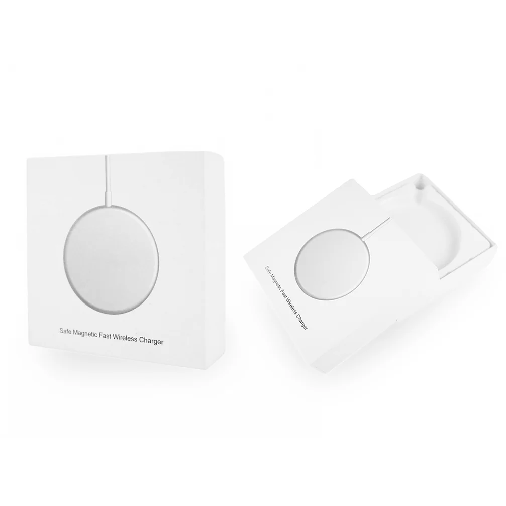 Reusable OEM Retail White paper box lid and base cardboard box Charger power banks packaging box