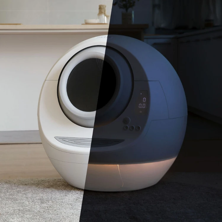  Fully Enclosed To Prevent External Splash Electric Intelligent Cat Toilet Self Clean Cabinet Litter Automatic
