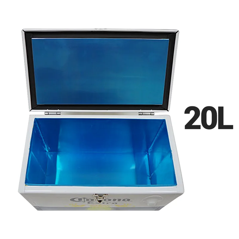 20L Amazon Ice Cube Portable Corona Beer Bottle Retro Vintage Beer Cooler Box With Bottle Opener