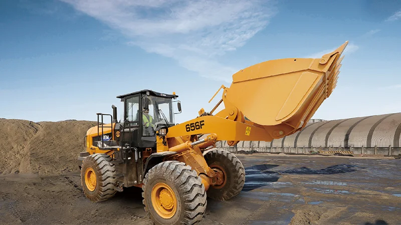 Earth-moving Machinery 5 ton Wheel Loader SEM656F Payload with Air Conditioner