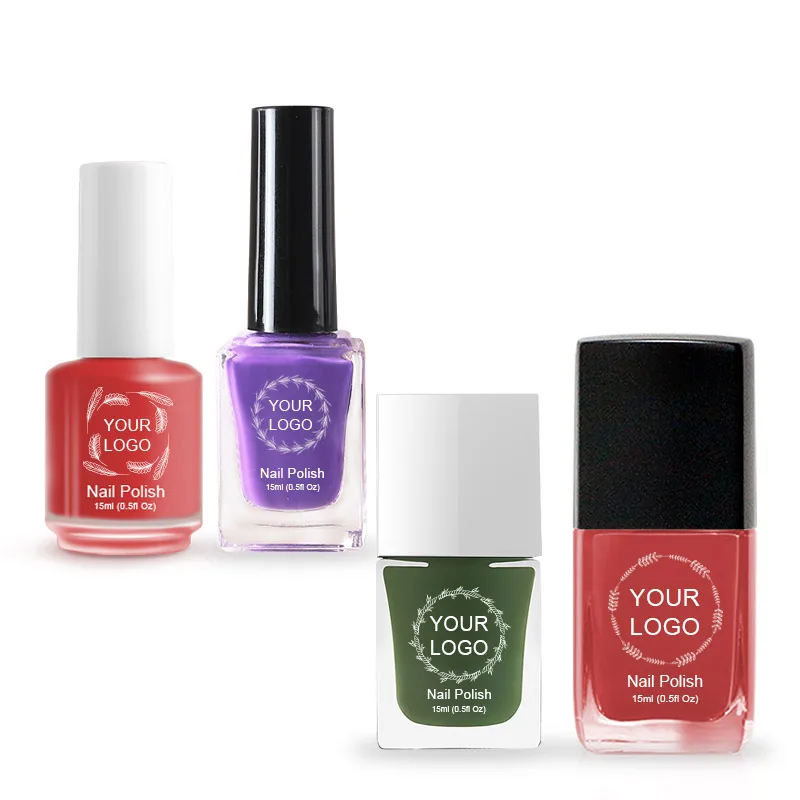 Free sample 13 free formula vegan private label organic water-base nail lacquer