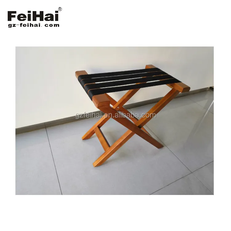 
Hot sale hotel usage wooden folding luggage rack 