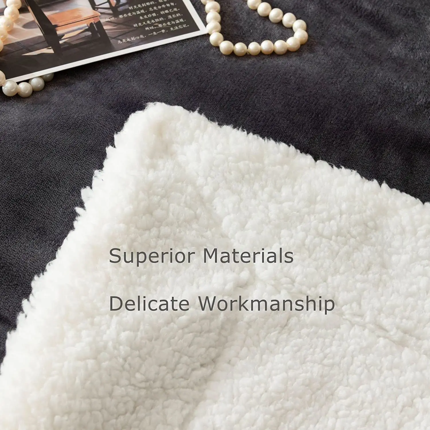 Custom Winter Warm Single Double Layer Polyester Plush Sherpa Flannel Fleece Soft Blanket
