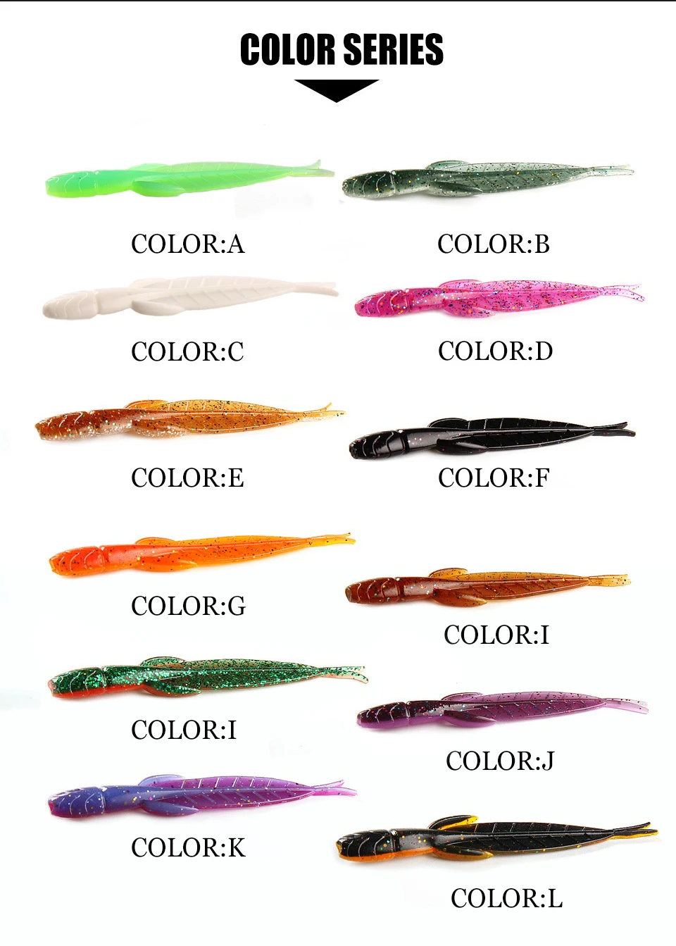 Supercontinent Hot Fishing Lure 78mm 20pcs bag C-4 Leech Lure Bait Larva Soft Bait