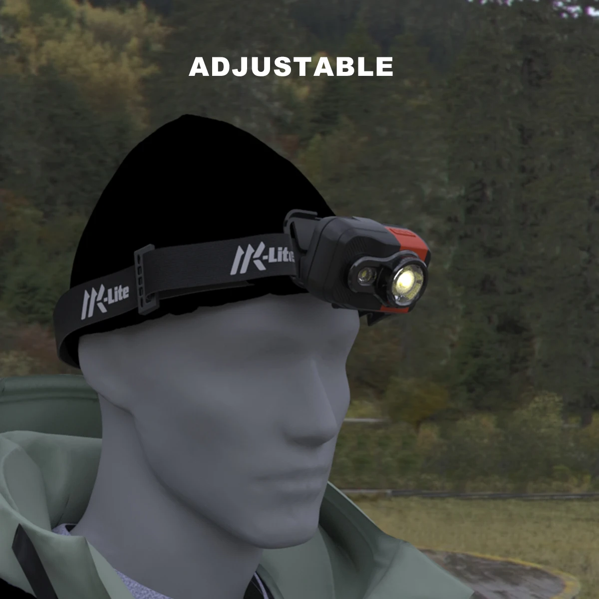 2024 New Private Customized Multicolor, High Appearance, High Lumen Rechargeable zoomable hybrid LED Headlamp