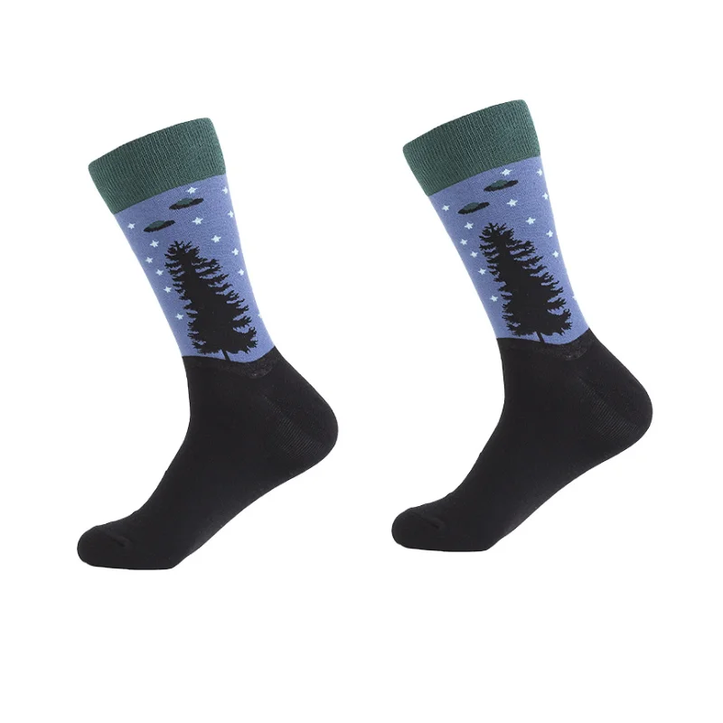  Забавные модные носки Calcetines Personalizado Alien банан Футбол мужские хлопковые индивидуальные логотипы принимают хлопок/бамбуковое