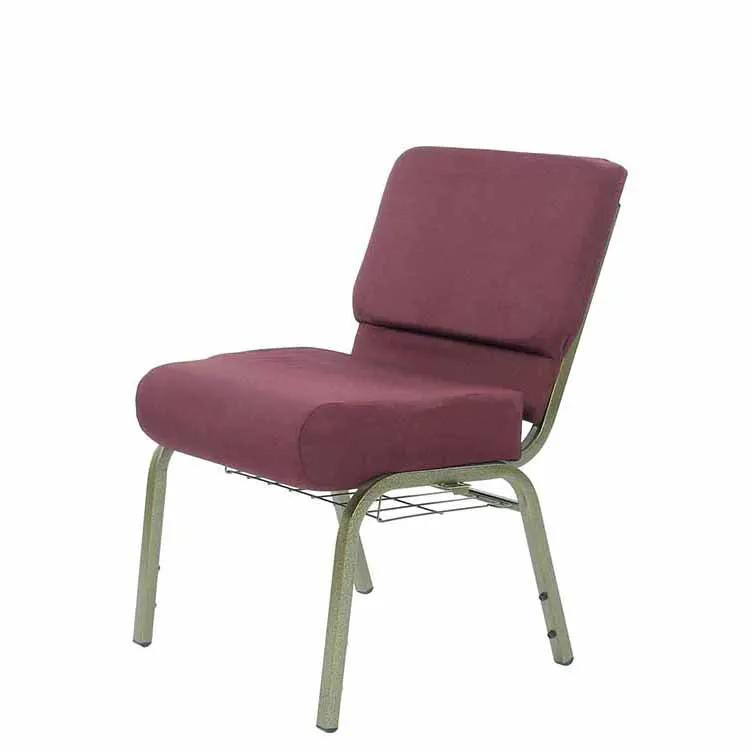 Anglican Bishop Chair Cover For Church Theater Furniture Single Student Auditorium Costumated Chairs With Kneeler Blue Padded