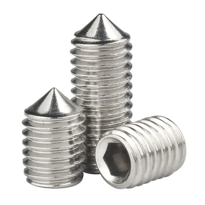 Sunpoint M2 M 3M4 M5 M6 M8 M10 304 stainless steel flat end machine set screw headless hex socket base set screw