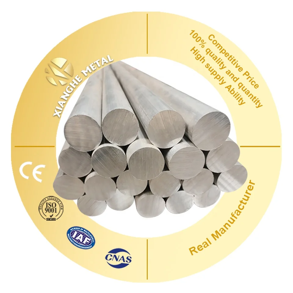 China Factory price 6060 6061 6063 t5 t6 extruded 410mm aluminum alloy billets round bar rod billet with good quality