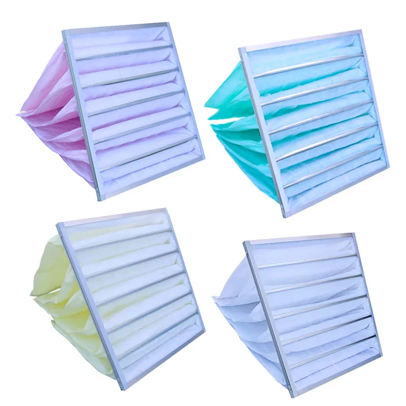 F8 medium efficiency bag air filter Central air conditioning clean room filter bag