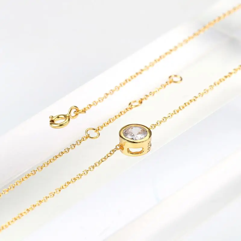 Statement Necklace Pendant for Women Collar S925 Silver Filled Choker Chain Pendant Jewelry Birthday Party Gifts