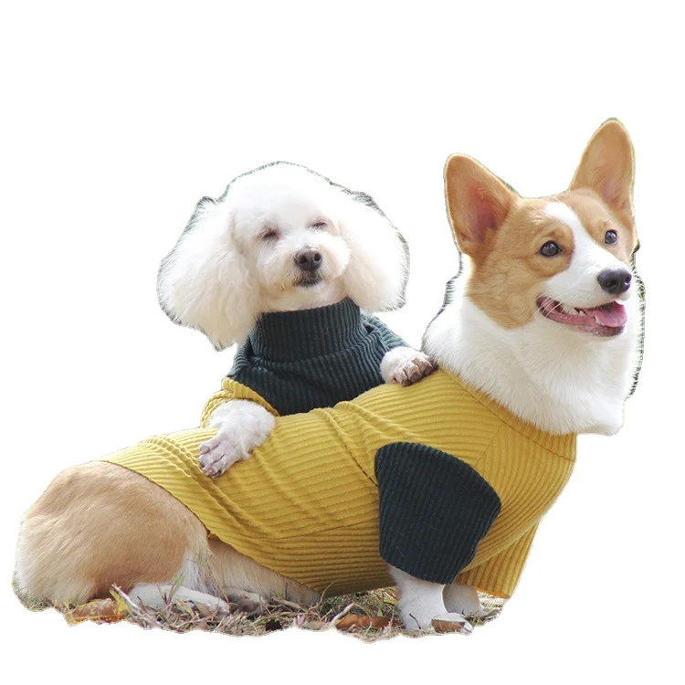 Wholesale Luxury Pet Dog Clothes Designer Knitted Warm Puppy Apparel Soft Pet Sweaters Autumn Winter