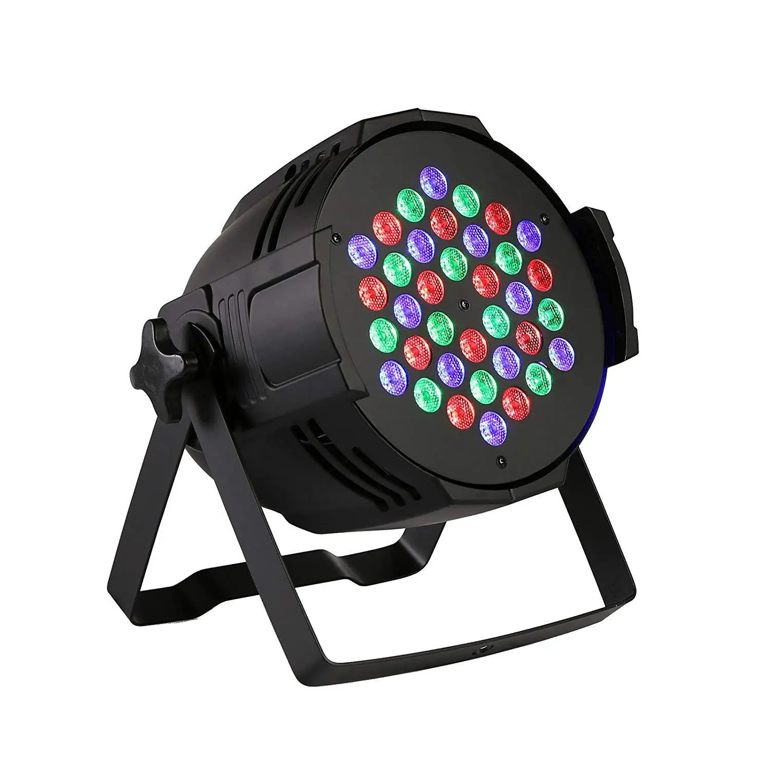 36LED Projector Stage Light Flat Par Light,RGB DMX-512 Sound Activated RGB Disco DJ Bar Dye Beam Lamp LED Par Lights