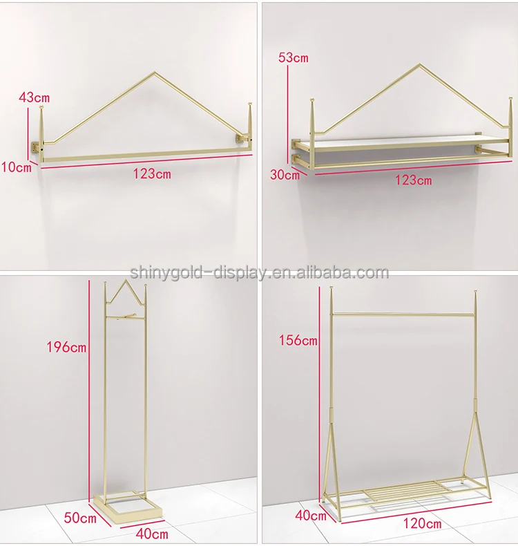 Fashion Shopping Mall Garment Clothing Rack Display Ideas Baby Shop Clothes Display Interior Design for Retail Store