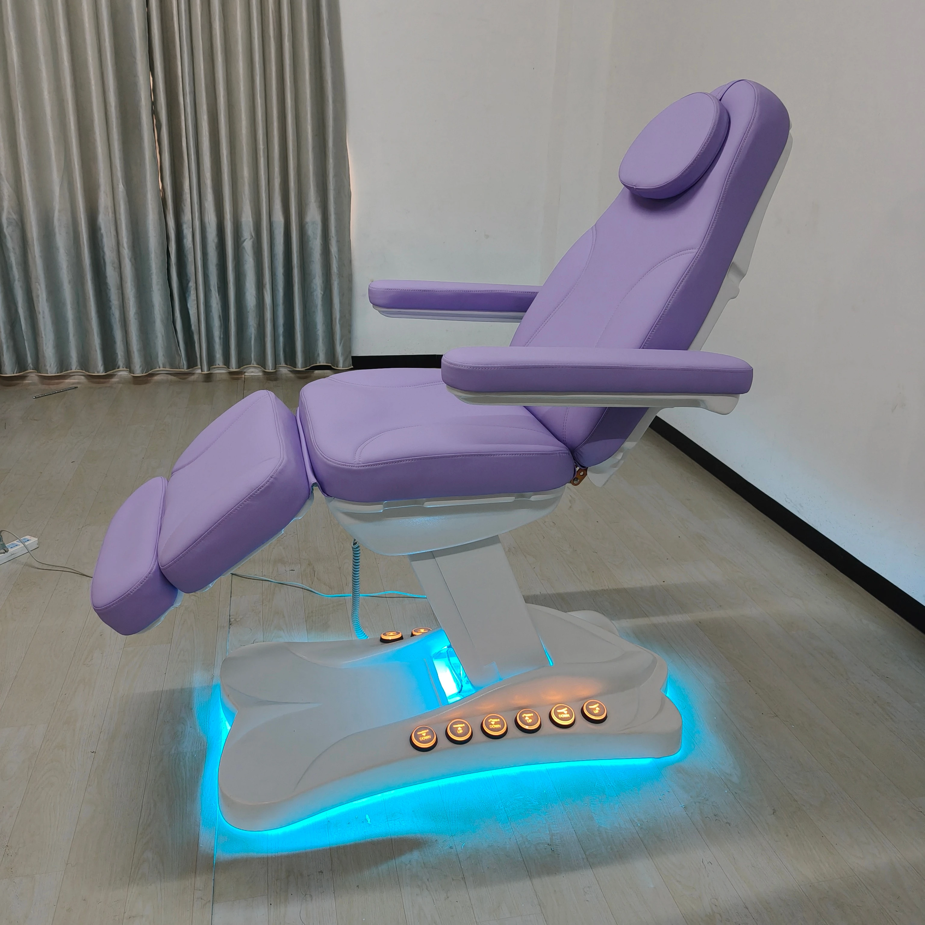 Luxury 3 4 motor esthetician massage table beauty salon furniture lash bed cosmetic electric spa beauty facial massage bed