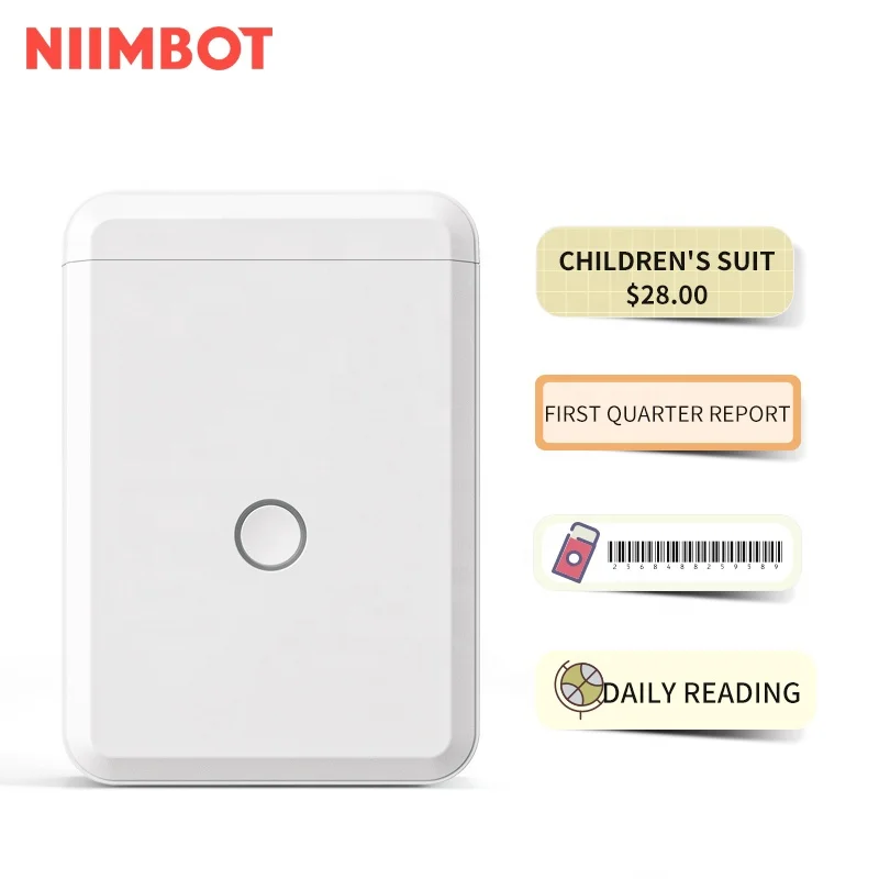 New product Niimbot D110 smartphone label printer 15mm barcode logo printer for adhesive sticker with PSE KC BSCI CE certificate