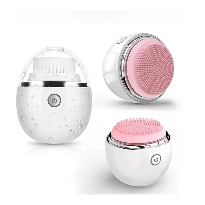 Britain stock Wireless Usb Vibrating Facial Cleansing Brush cleanser Massager Waterproof  Silicone Electric Facial Face Brush
