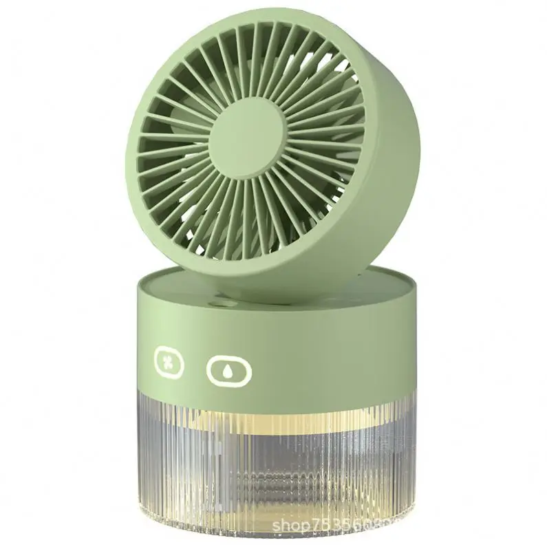 Hot sell Water cooled fan usb Mini small fan Desktop fan turbine foldable cold air humidification spray