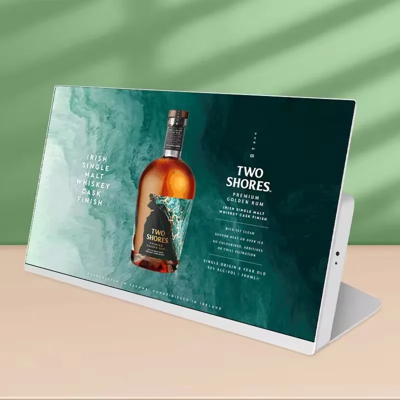 Android tablet indoor restaurant touch order screen boards for milk tea shop restaurants desktop digital menu board