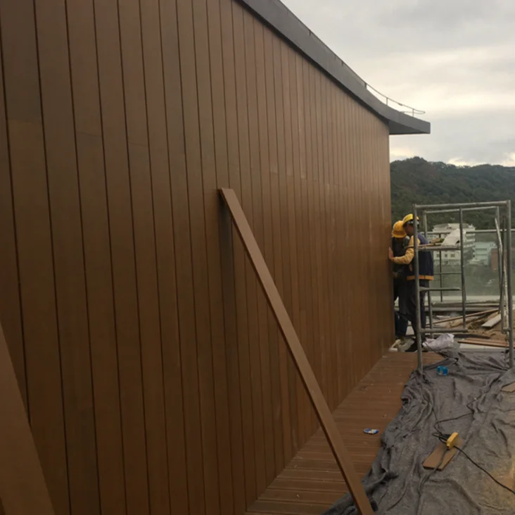 Modern Solid Bamboo Wallboard Strand Woven Exterior Waterproof Wall Cladding Decoration House Siding Panel for Outdoor