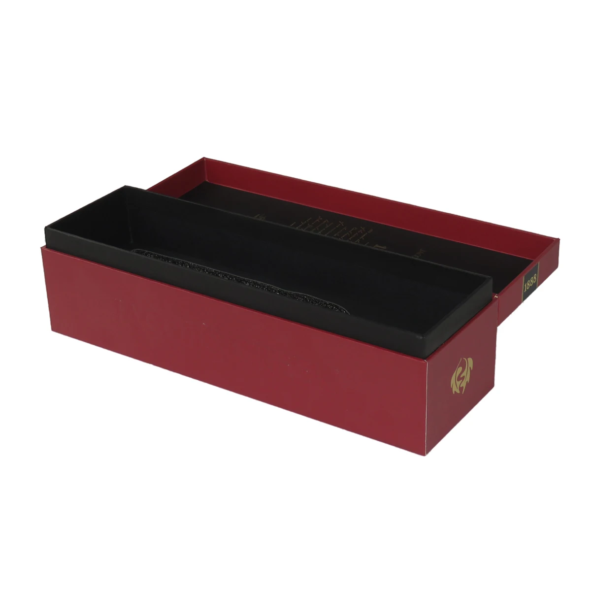 Exquisite Luxury Custom Printed Wine Champagne Whisky Packaging Rigid Paper Box With Eva Foam