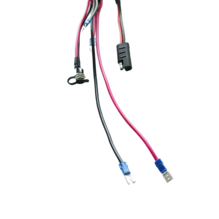 custom OEM wire harness with delay double pole double throw 12v wiring harness cable assembly