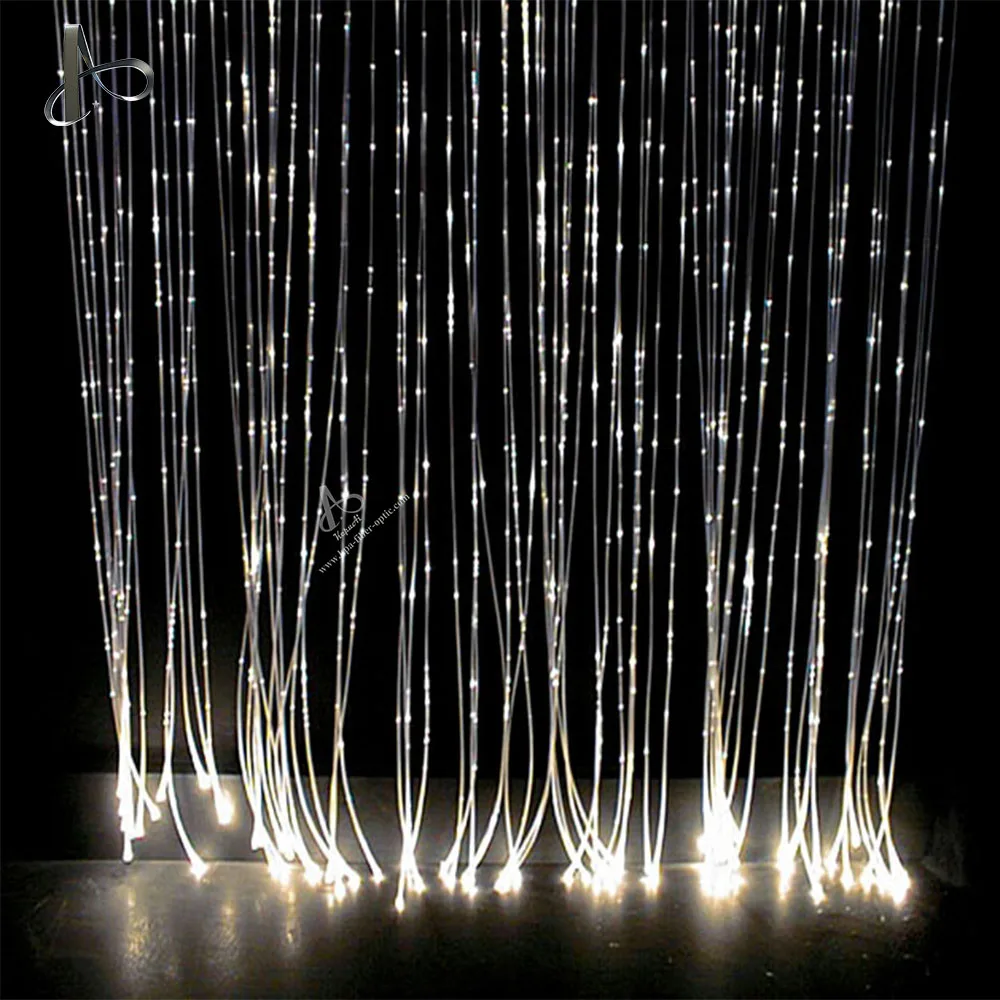 2023 Customizable KEPUAI LED Fiber Optic Curtain Lights Water Proof Fiber Optic Light Fountain Lamp