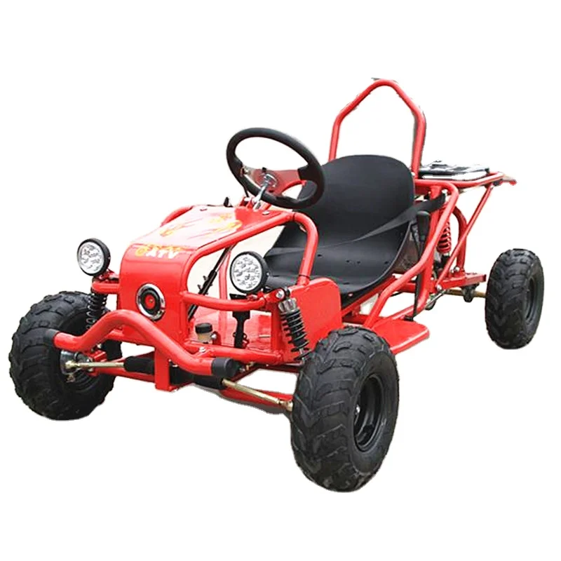 Мини Kart 4-х колесный один человек горный велосипед для взрослых бензиновый бесступенчатого регулирования скорости цепной привод пляжные картинг