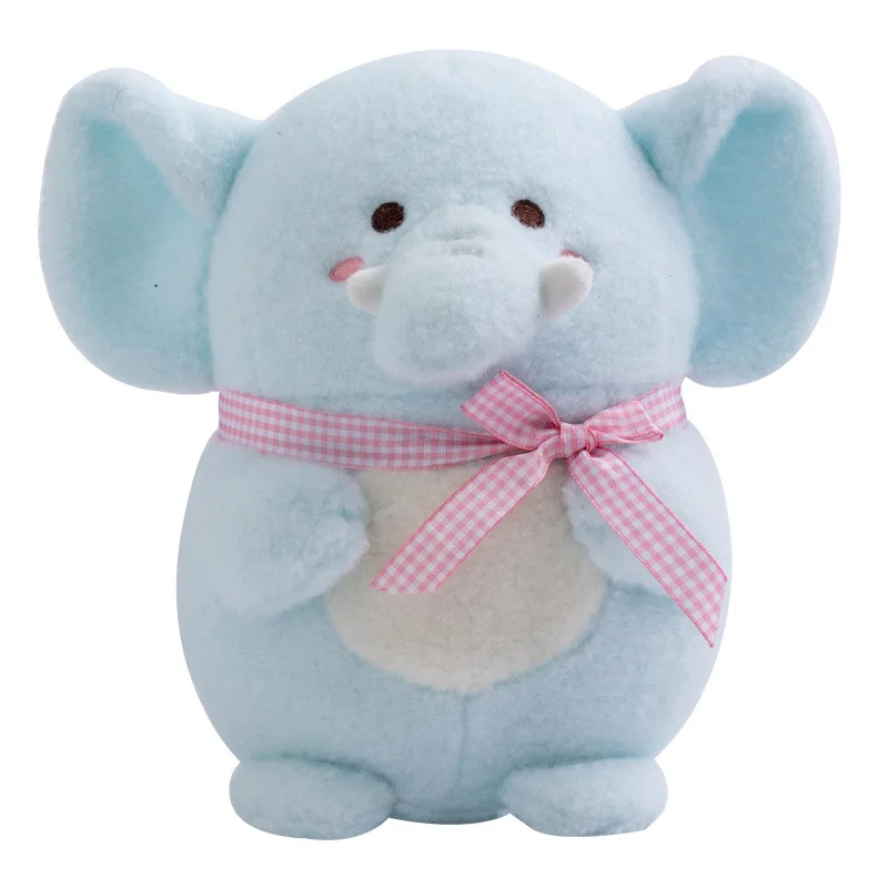 Cute forest animal plush toy doll soft cute chocolate bear pink rabbit baby elephant doll pillow