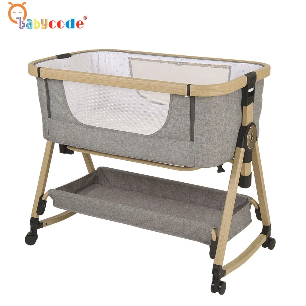2021 Baby Code Portable/ Bed setting crib Baby bedding Bassinet Sleepers /Cradle/ wood look Baby Cribs