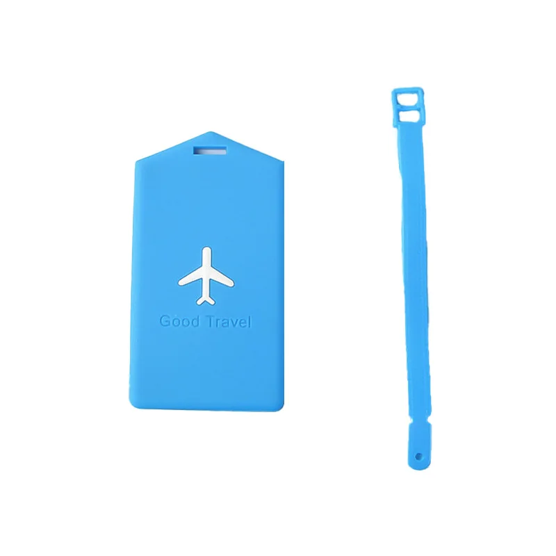 Passport Holder silicone travel suitcase bag pvc luggage tag, Multi-color PU Leather card Labels Baggage Handbag  for traveler