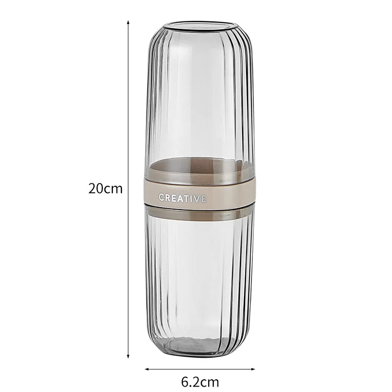 Best Sale Travel Portable Toothbrush Set Light Luxury High Quality Plastic 3-in-1 Toiletry Cup