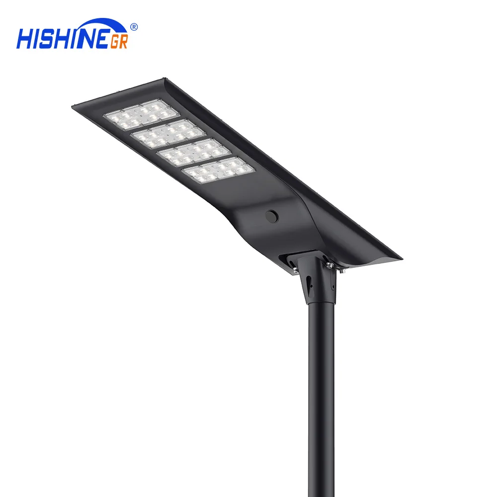 Outdoor Waterproof High Lumen Energy Saving All In One Integrated Road Smart Led Solar Street Light 60W Cold White
