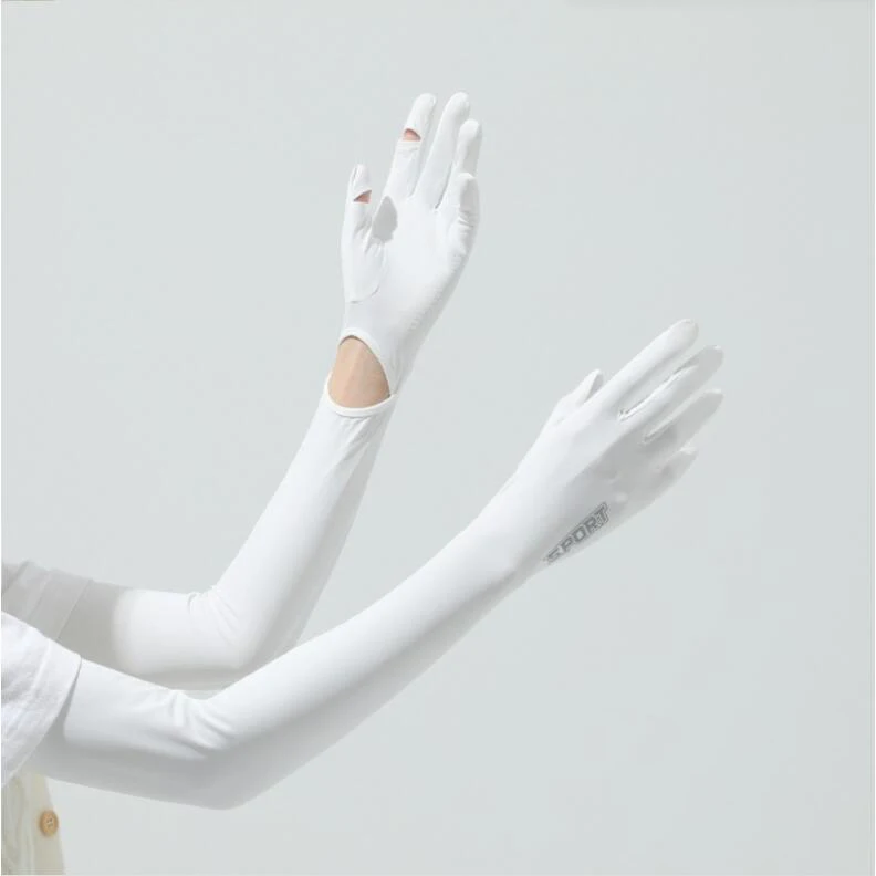 Unisex Summer Long Gloves Fishing and Cycling Anti-UV Breathable Arm Sleeves Outdoor Sports Protective Gear