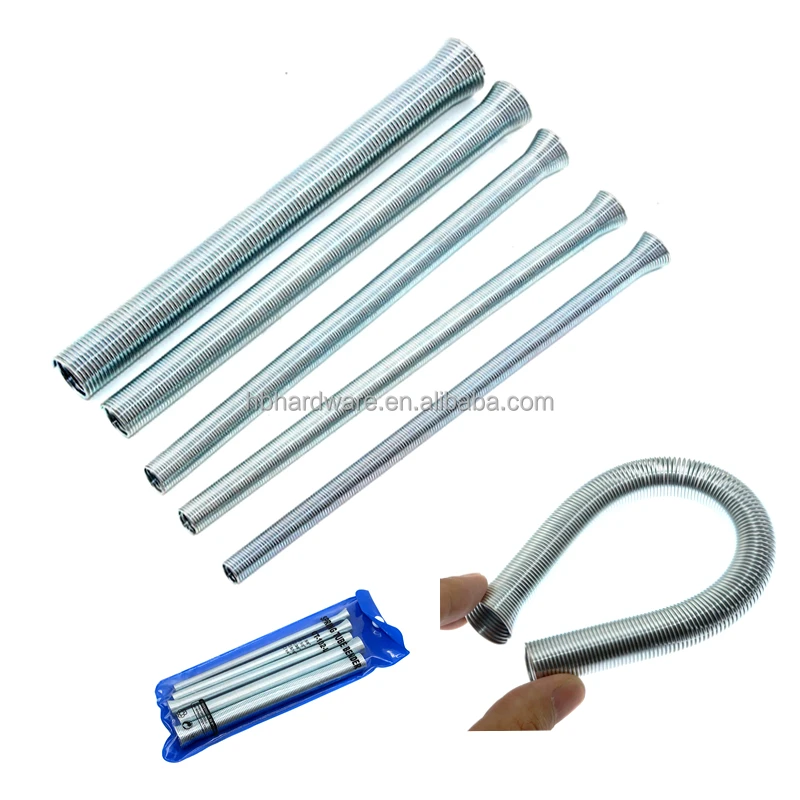 5 piece Set Mandrel Tube Spring Bender Copper Aluminum Brass Hose Tube Bending Pipe Bend Thin Stainless Steel Tube Spring Bender
