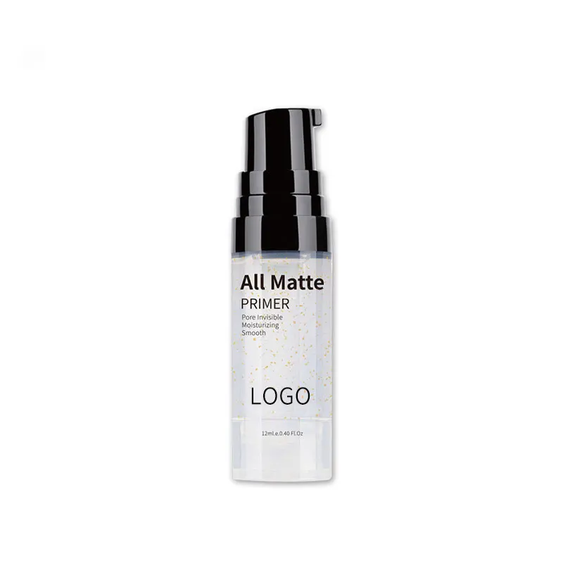 Hot Selling 12ml Gold Foil Make Up Transparent Primer Pore Invisible Moisturizing Smooth Matte Primer