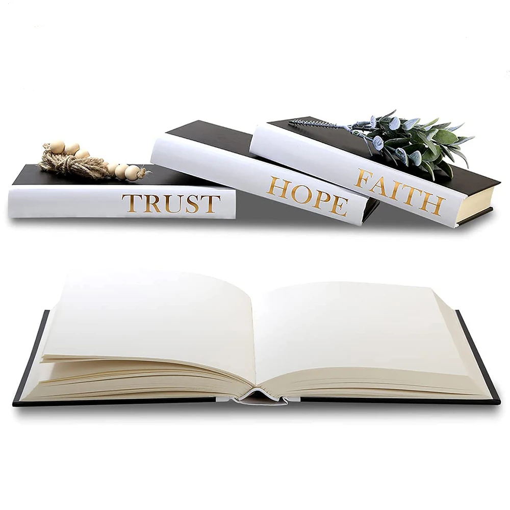 Wholesale Custom Designer Luxury Channel Fake Decorative Book Set Decor Modern Blank Faux Books Home Decoration Books Printing