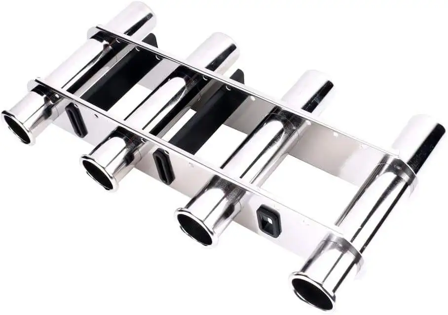 316 stainless steel Marine hardware fishing rod holder Aluminum 4 link pod Marine yacht camping boat