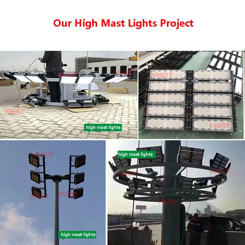 Outdoor ip65 Waterproof Aluminum Energy Saving Smd 300w 400w 500W 600W Module Tunnel Stadium led Flood Light High Mast Light