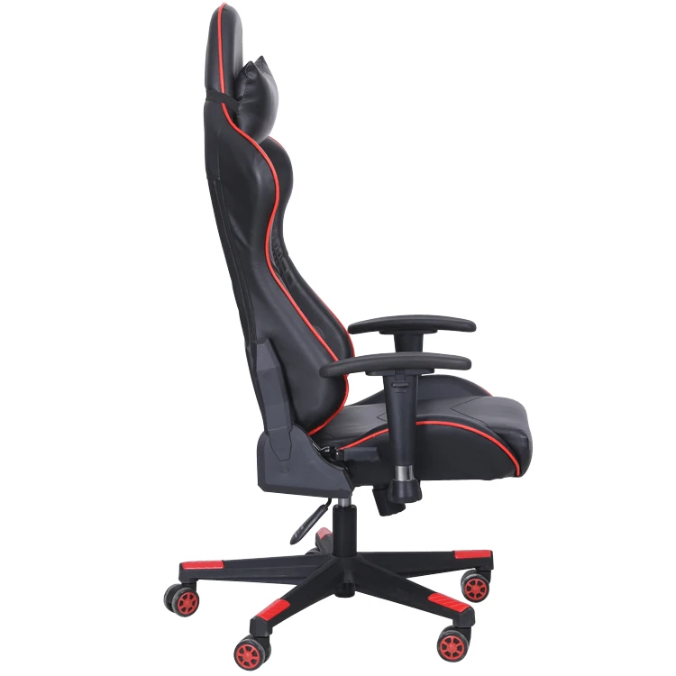 Free Sample Ergonomic Office Computer Led Speaker Bow Shape Base Breathable Recliner Racing Gaming Chair With Usb Back Massager