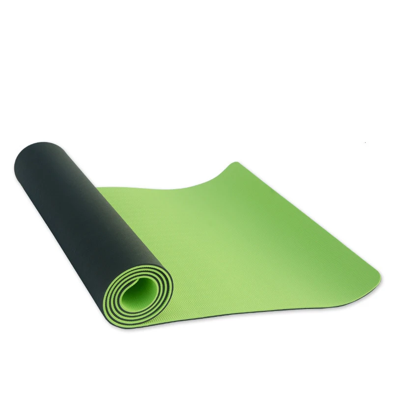 High Quality Eco-Friendly Large Size TPE Hot Yoga Mat Fitness Mat with Carrying Straps
